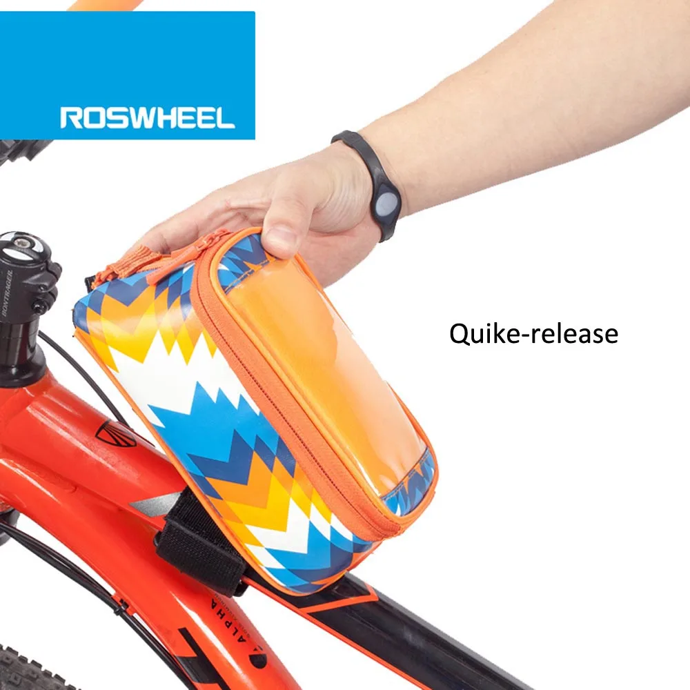 

8Colors Wings Series Waterproof Cycling Bike Bicycle Smart Phone Bag Case Frame Front Tube Bag for 5.2" Phones &Smaller