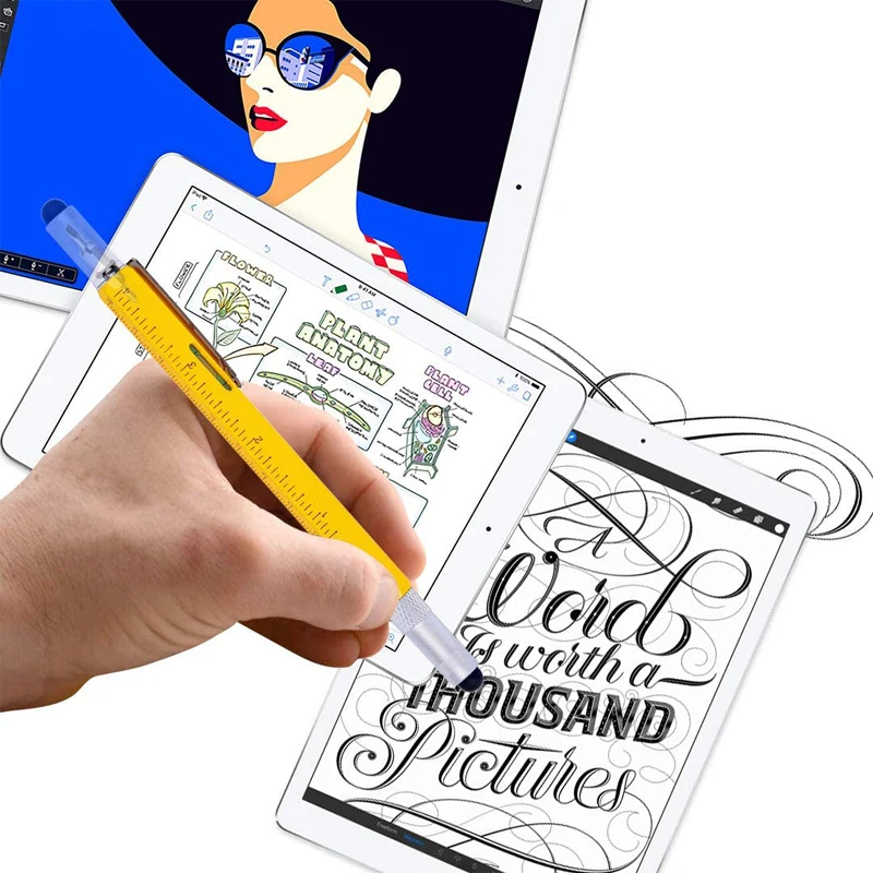 6 In 1 Multitool Pen With Ruler Level Gauge Screwdriver - View #2