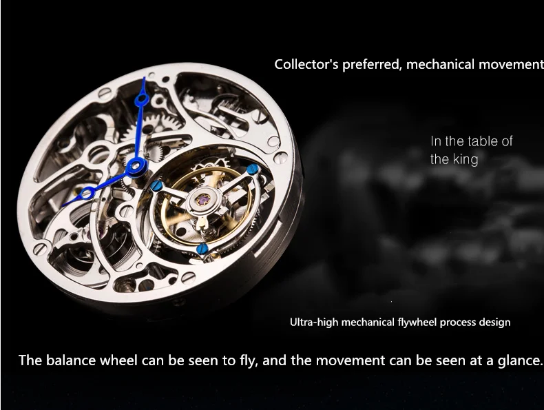 NEW Brand Kopeck mechanical Tourbillon Men's Watch movement Top Male clock luxury hot creative carnival Man Wristwatch Machinery - Color: Watch movement
