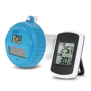 

Solar Floatable Swimming Pool Thermometer for Wireless SPA Float Digital Measure