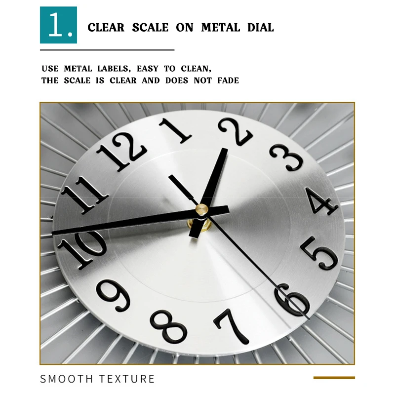 relógio de parede de ferro forjado relógio de parede estilo decoração criativa de metal vintage