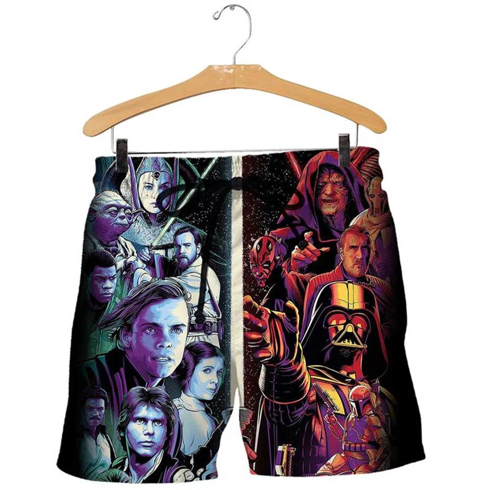 

PLstar Cosmos Men for women Shorts Summer Shorts Funny Star Wars 3D Printed Beach shorts Comfortable Drop shipping