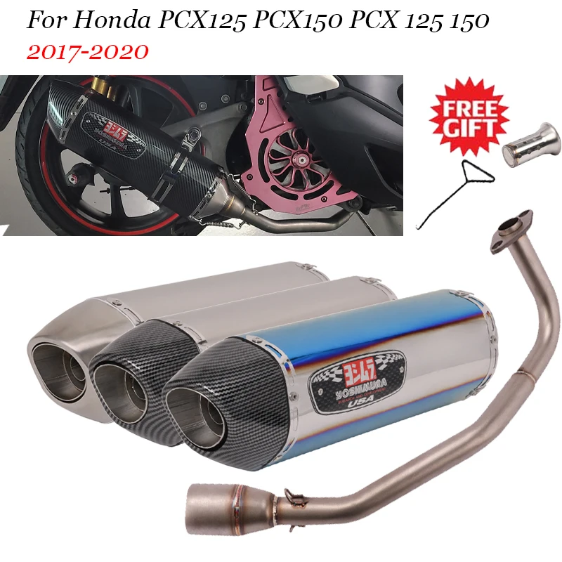 Motorcycle Yoshimura R77 Exhaust Escape Full System Muffler Front Mid