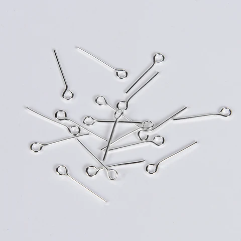 15 20 30 35 40 45 50mm Eye Ball Flat Head Pins Earrings Diy Findings Accessories Headpins For Jewelry Making Supplies