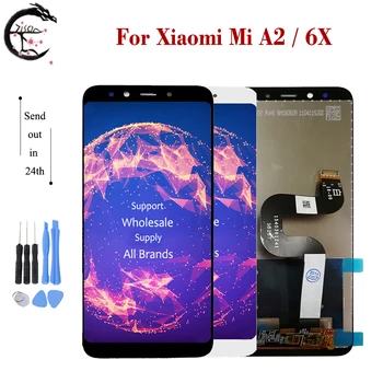 

5.99" LCD With Frame For Xiaomi Mi A2 6X LCD Display Screen Touch Sensor Digitizer Assembly Replacement for MiA2 Mi6X Full LCD
