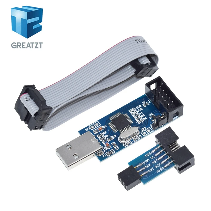 GREATZT 1 лот Новый USBASP USBISP AVR программатор USB ISP ASP ATMEGA8 ATMEGA128 Поддержка Win7 64K |