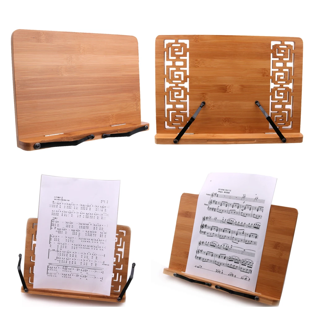 

2 Pieces Sheet Music Holder Table Book Stand for Piano Violin Players