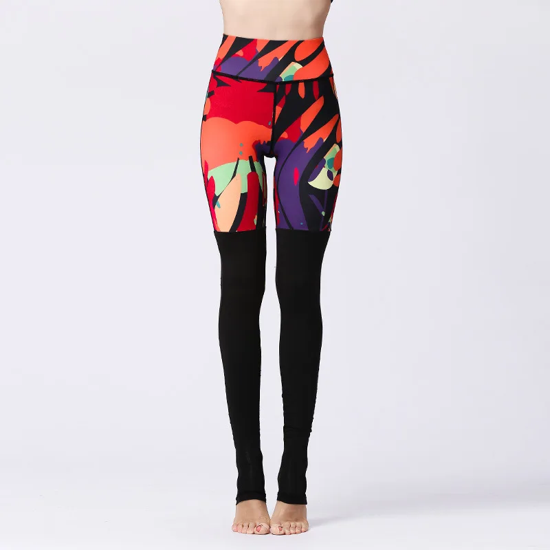 Sexy Women Seamless Leggings High Wasit Push Up Trousers Long Casual Skinny Pants Female Print Sports Workout Fitness Leggings - Цвет: Red