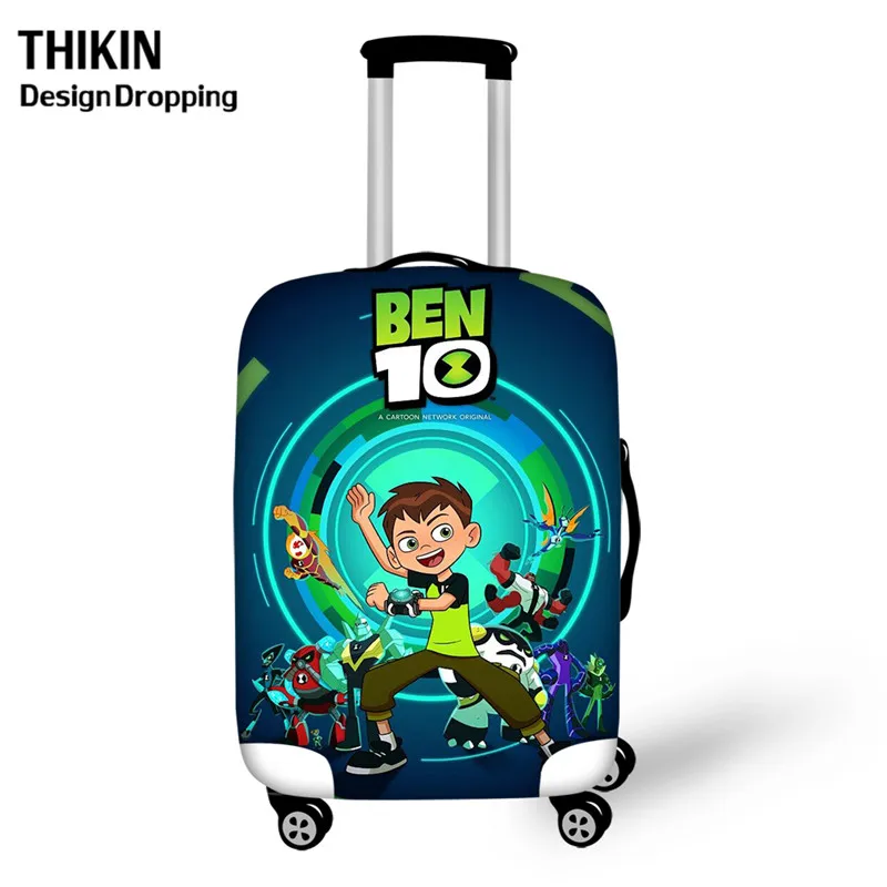 THIKIN Hot Ben 10, мультяшный эластичный багаж для путешествий, защитный чехол, Детский Школьный костюм на колесиках, чехол-Пыльник, чехол для мальчиков и девочек, подарок