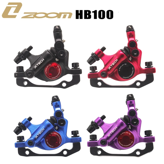 US $5.08 ZOOM XTECH HB100 MTB Line Pulling Hydraulic Disc Brake Calipers with rotors 120/140/160MM for Xiaom