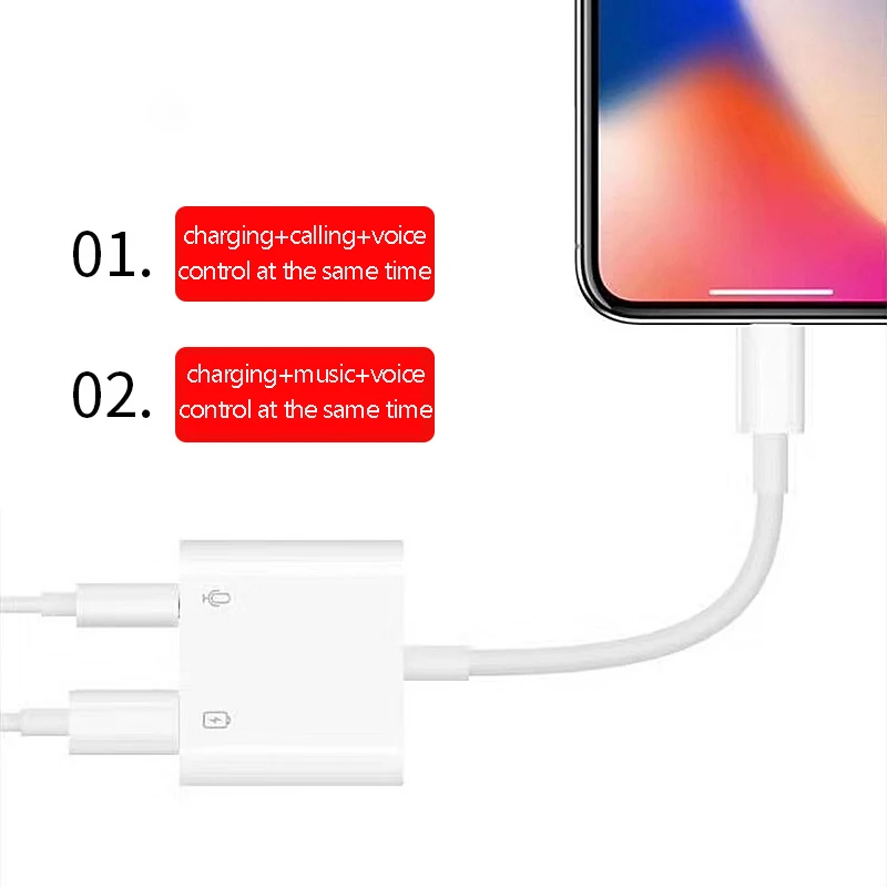 3 5mm Jack Headphone Adapter for iOS 13 Aux 3 5 mm Audio Charging for iPhone 7 8 X XR XS MAX for Lightning Cable Converter