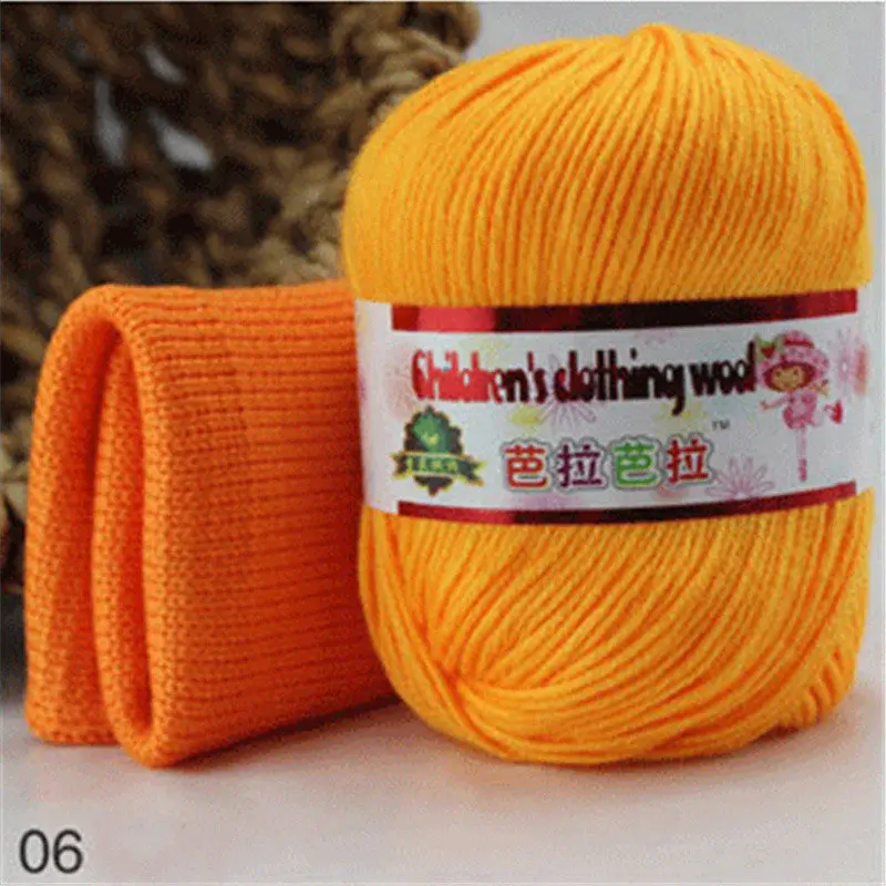 Крош хлопковые детские вязаные футболки нитки для вязания fio de malha 1 шт = 50 грамм мерсери - Цвет: 06 1pc
