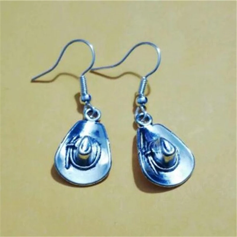 Модные Винтажные серебряные подвески в западном стиле висячие серьги для женщин
