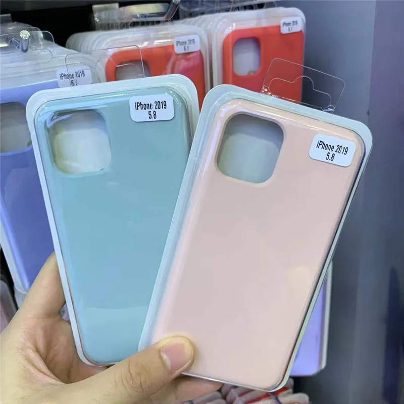 

For iPhone 11 Pro Max 2019 Case Original Liquid Silicone Soft Full Protection Cover Shockproof For iPhone 2019 Case Official