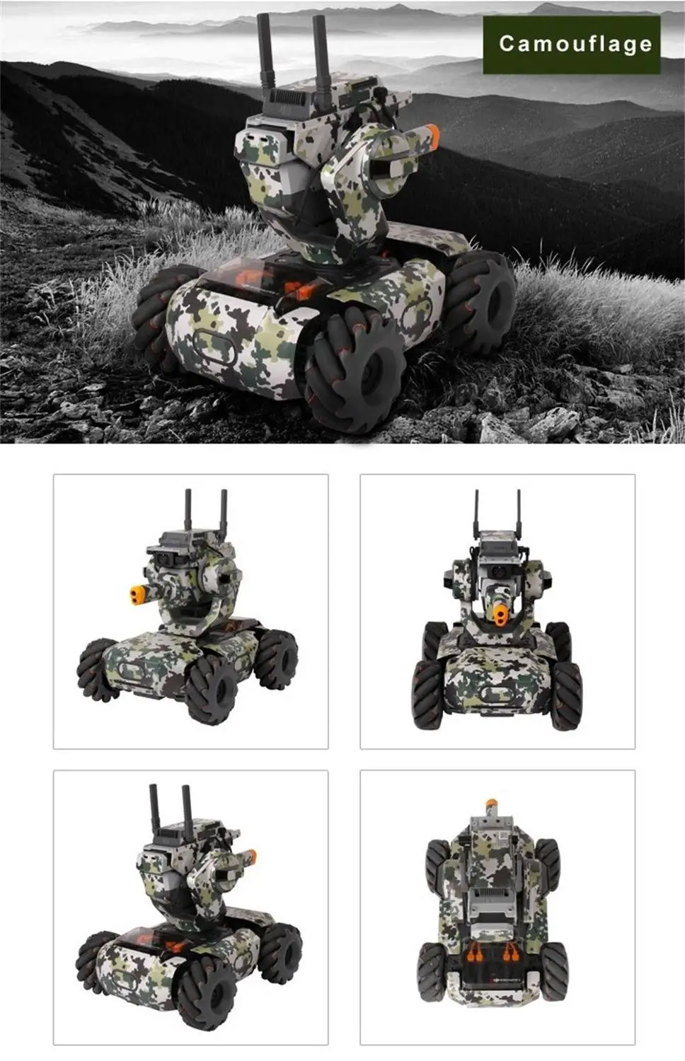 A Водонепроницаемый защитный чехол для DJI RoboMaster S1 Robot Decoration Украшение Наклейка s протектор#1220 - Цвет: A