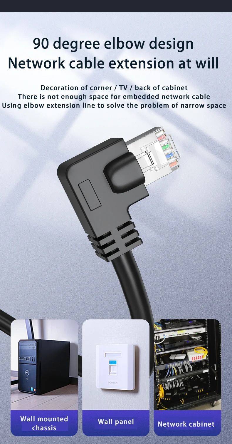 CAT6 Shielded Ethernet Extension Cable: 6 RJ45 Plugs to Jack, Gold-Plated Connectors for Router, Modem, TV, PC. Description Image.This Product Can Be Found With The Tag Names Cat6 ethernet extension cable, Computer Cables Connecting, Computer Peripherals, PC Hardware Cables Adapters