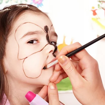 

1 Set Body Paint Kit Eco-friendly 16 Colors Creative Makeup Pigment Body Pigment for Halloween Show Carnival