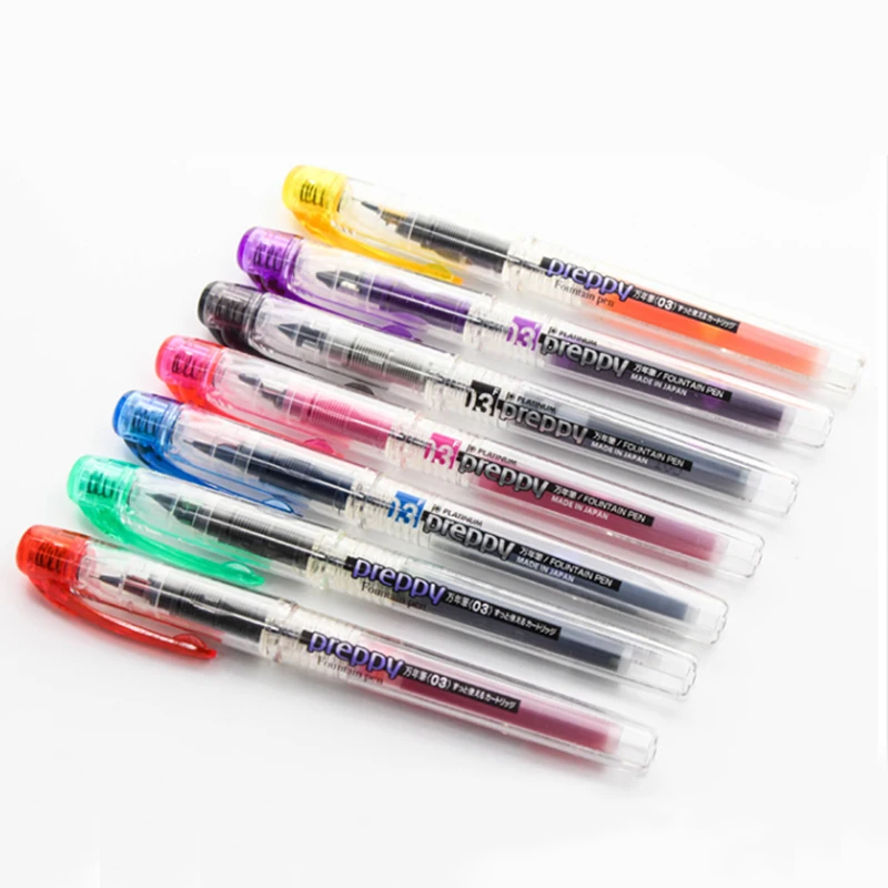 Набор японских платиновых перьевых ручек в стиле преппи 3 шт. PPQ 200 P