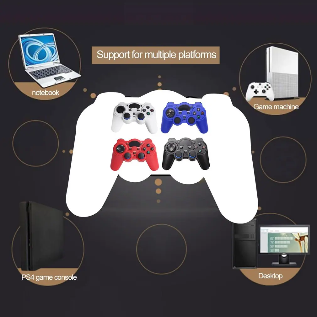 2,4G беспроводной геймпад с ручкой для Android телефона/ПК компьютера/PS3/tv Box Смартфон пульт дистанционного управления геймпадом с OTG конвертером