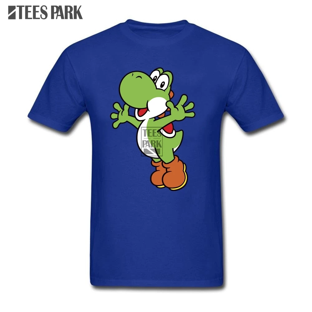 Printed Tee Shirt Yoshi Jump Geek T Shirts Teenage Cotton Short Sleeve Promotion Adult Basic 2020 Cartoon | Мужская одежда