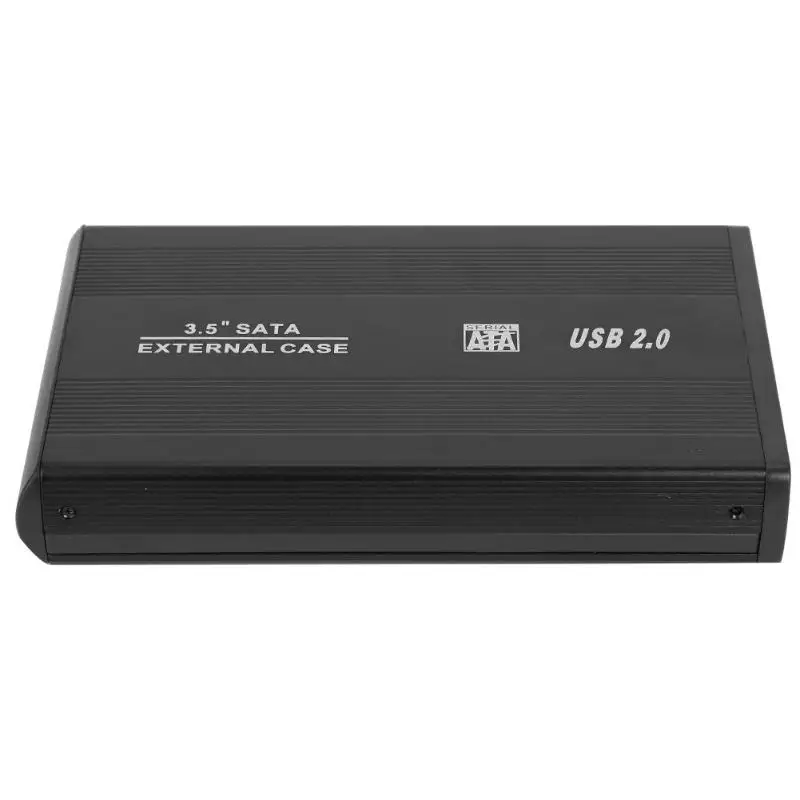 SATA к USB 2,0 жесткий диск коробка 3,5 дюймов алюминиевый сплав HDD корпус внешний жесткий диск ЕС Разъем для компьютера ноутбука