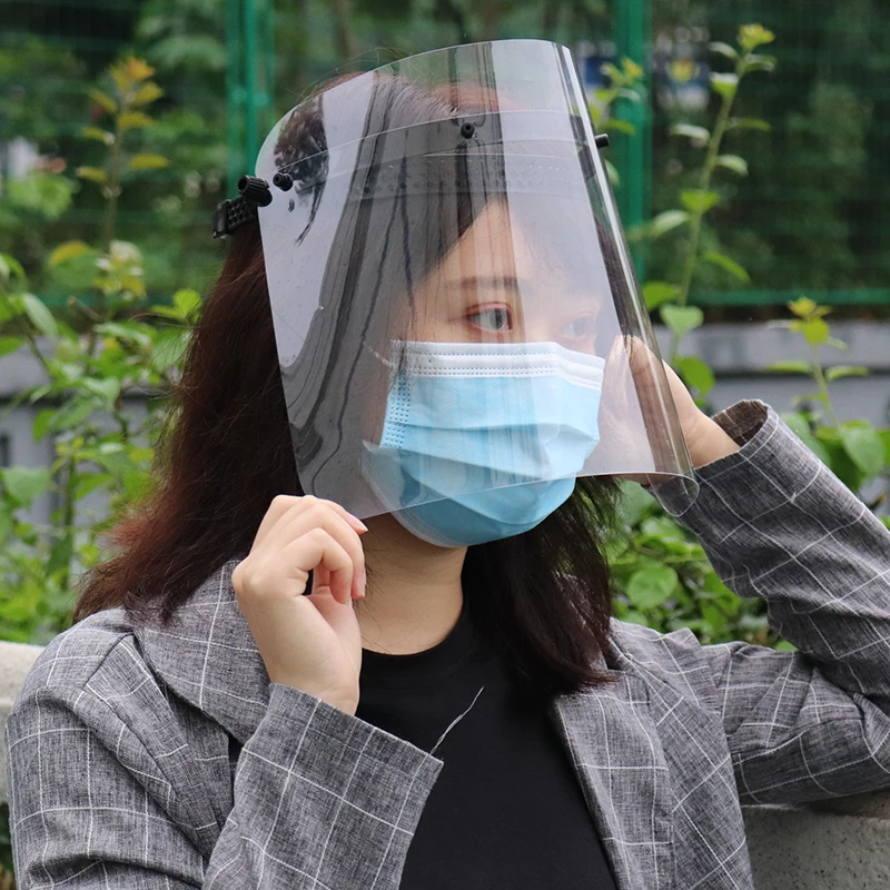 Splash-proof Dust-proof Mask Transparent Anti-Saliva Rotatable Protect Respiratory tract Face Mask Adjustable for Kids Adult