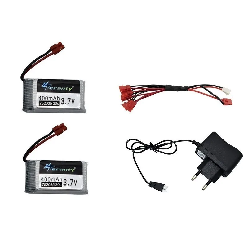 3,7 V 400mah Lipo батарея+ зарядное устройство для SYMA X15 X5A-1 X15C X15W RC Дрон вертолет запасные части 3,7 v перезаряжаемая батарея 702035 - Цвет: Light Grey