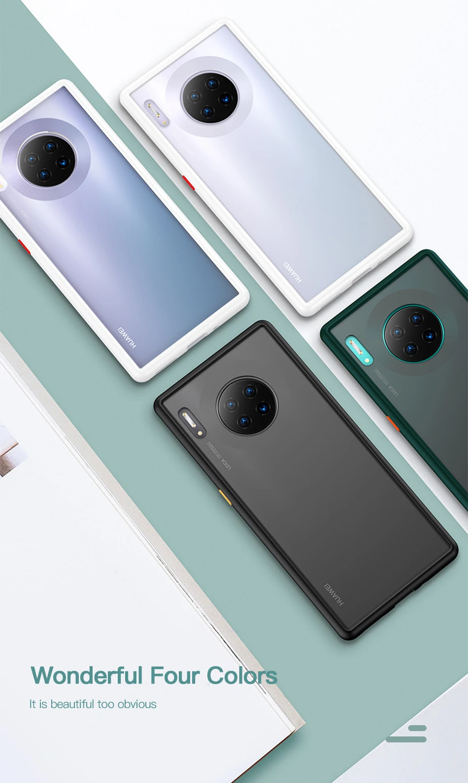 Benks Back Cover For Huawei Mate 30 Pro Case Hard PC Soft TPU 1.5mm Ultra Thin Shockproof Silicone Full Protective Cases Coque (3)