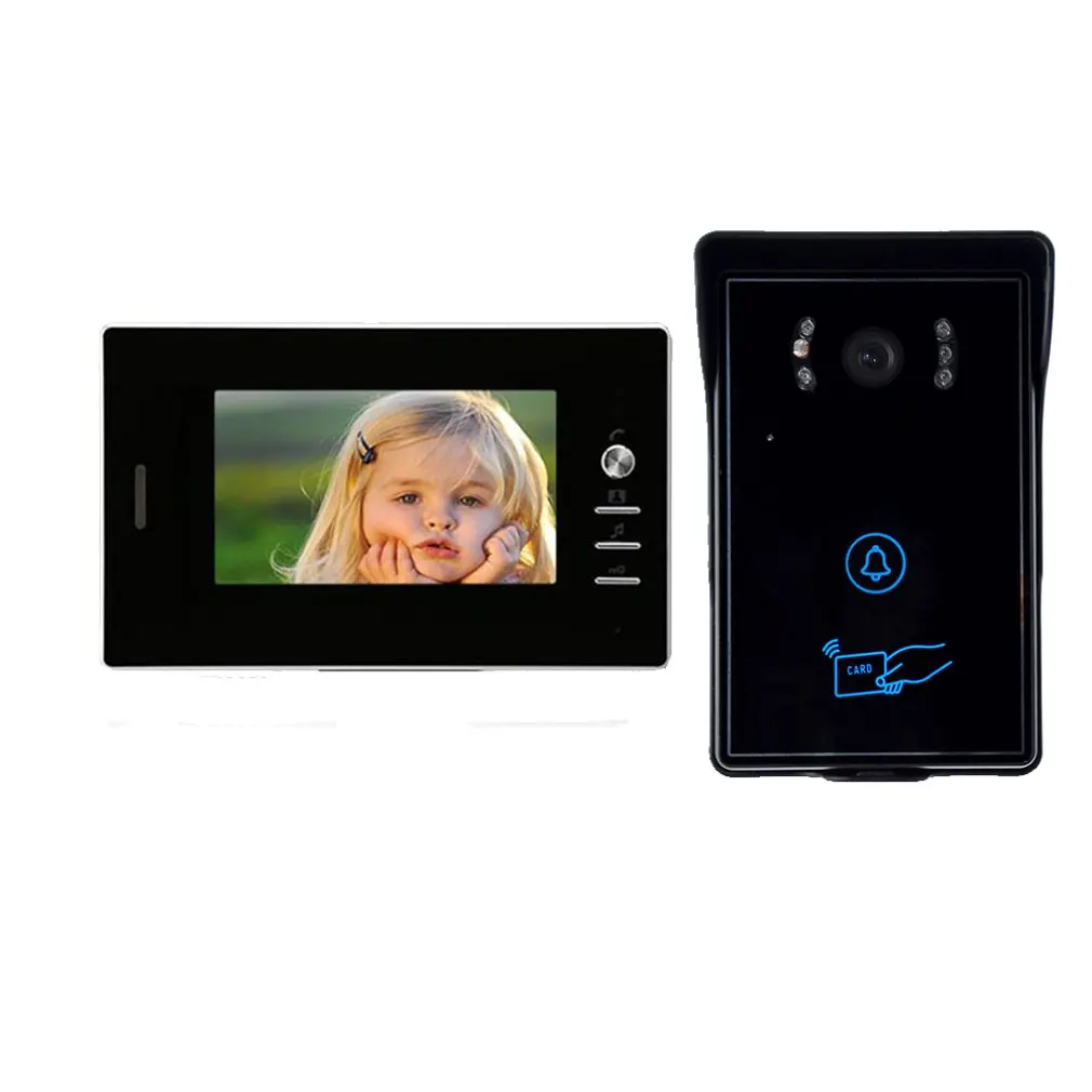 

Colorful Security HD password card 7" wireless Video Door Visual Intercom Doorbell Camera for Home Surveillance