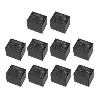 

uxcell 10 Pcs DC5V Coil 5Pin Mini PCB Electromagnetic Power Relay XH3FF-SS-105D 10A 277VAC 10A 30VDC Black for Home Office