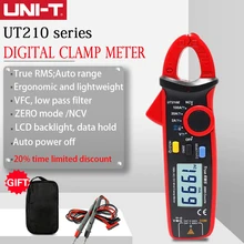 UNI-T uni t mini braçadeira medidor ut210e digital verdeiro rms ac/dc tensão atual testador de capacidade vfc não contato multíme