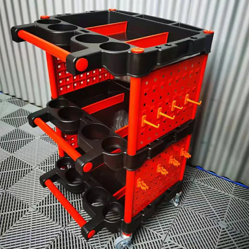 Car Detailing Workshop Trolley Auto Cleaning Polish Care Tool Cart Garage Tool Cabinet Car Beauty Material Storage Mobile Cart high pressure car washer