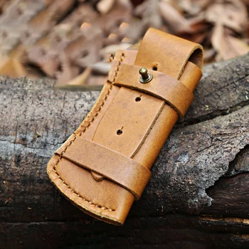 

Outdoor Knife Leather Case Folding Knife Sheath Universal Scabbard Storage Bag