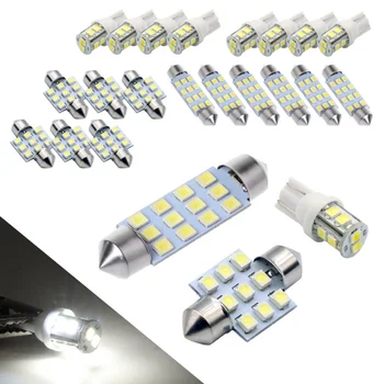 

20PCS White 6000K T10 31mm 42mm LED Interior Reading Light License Plate Lamp T10/31mm/42mm-festoon