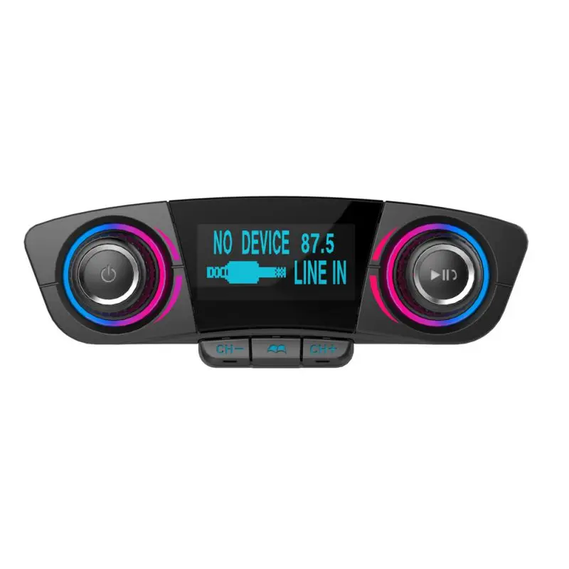 Двойное USB зарядное устройство 2.1A Hands Free беспроводной автомобильный аудио mp3-плеер автомобильные аксессуары Bluetooth fm-передатчик Aux модулятор Автомобильный комплект