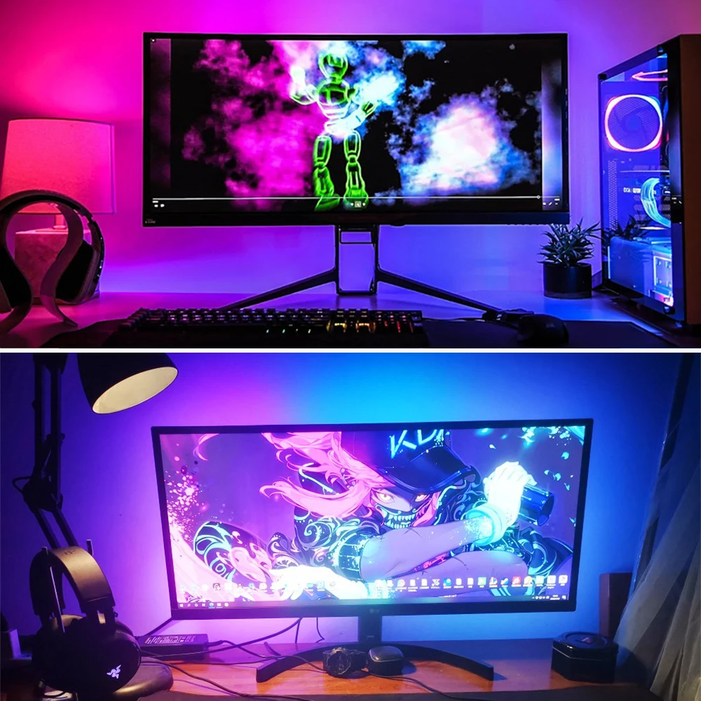 Hintergrund beleuchtung pc monitor led strip