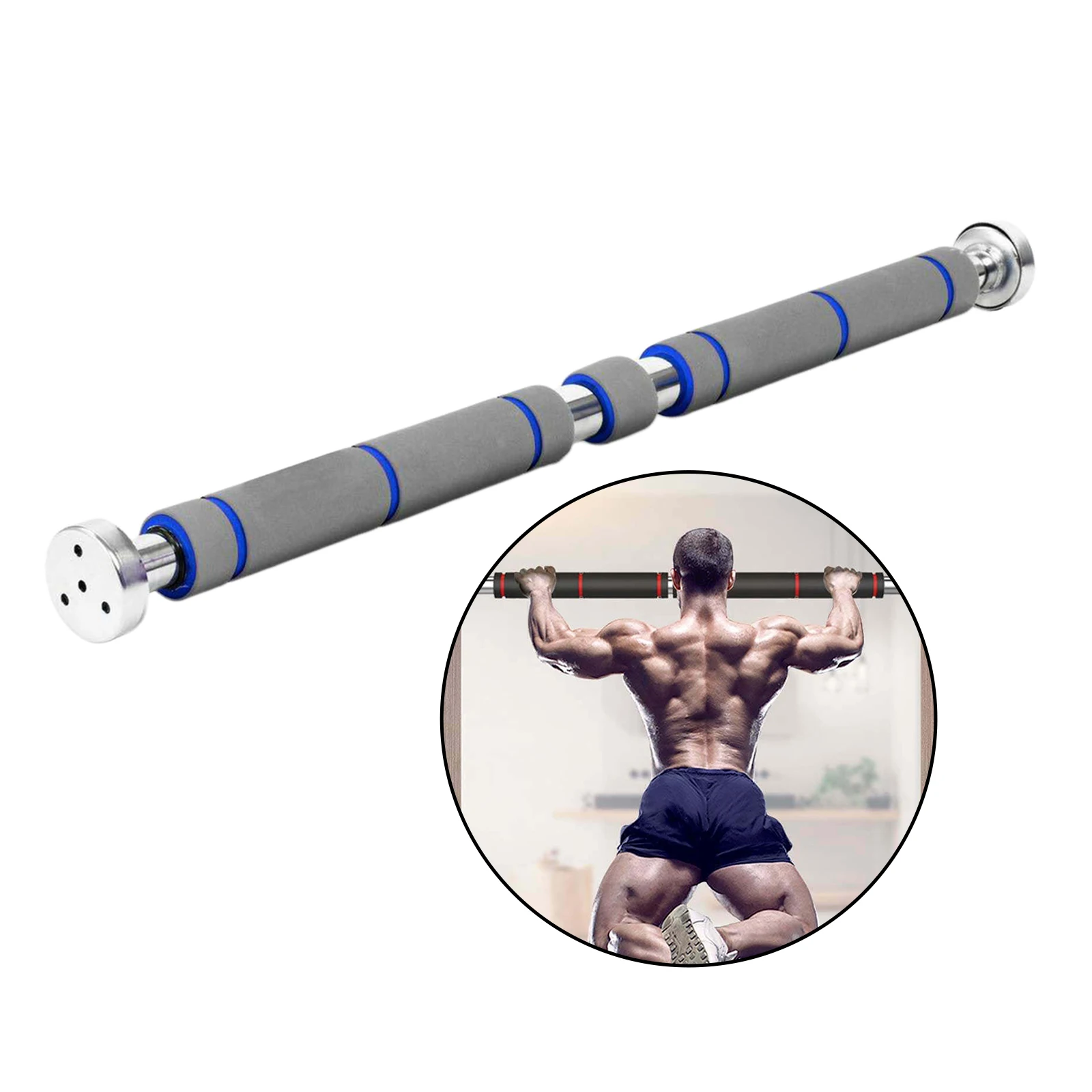 Door Pull Up Bar Home Doorway Chin Up Bars Abs Exercise Rod Equipment Gear