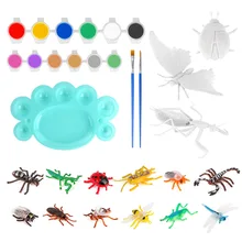 Kit de jouets modèles d'animaux, bricolage, insectes, éducation scientifique, apprentissage, enseignement, aide à l'assemblage, coloriage, jouets éducatifs peints à la main