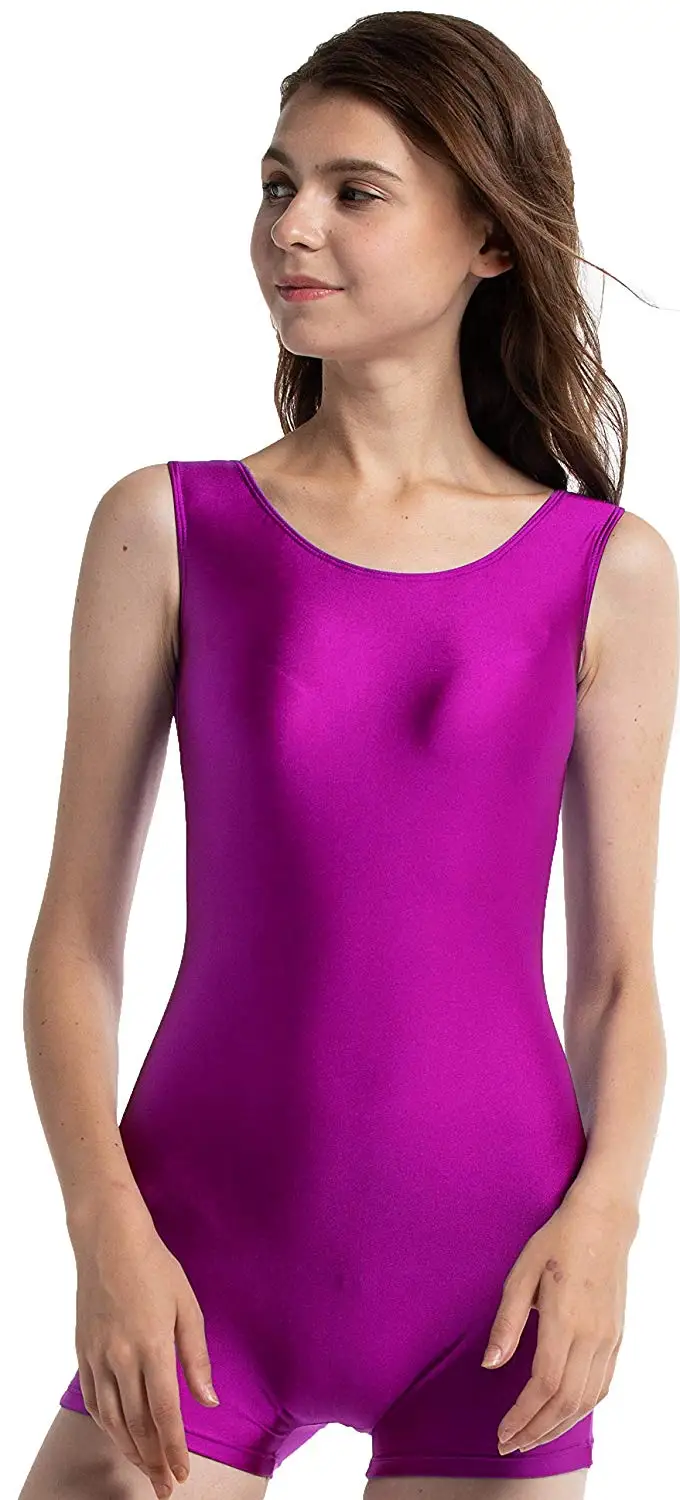 

Adult Tank Biketard Short Unitard Lycra Nylon tank biketard unitard jumpsuits & rompersure outfit