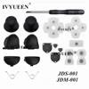 IVYUEEN pour Dualshock 4 PS4 PRO Slim contrôleur L1 R1 L2 R2 boutons de déclenchement bâtons de pouce analogiques + pièce de réparation en caoutchouc conducteur ► Photo 1/6