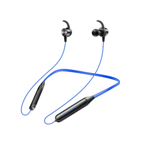 OVLENG S18 беспроводные Bluetooth наушники спортивные шейные магнитные наушники микрофон Громкая связь стерео Бас водонепроницаемые наушники - Цвет: BLUE