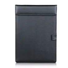 

A5 Paper File Folder PU Leather Document Clipboard for Meeting Report Magnetic Drawing & Writing Pad Menu Clip Board