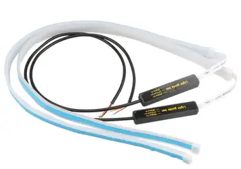 

by DHL or Fedex 200pcs Cars DRL LED Daytime Running Lights White Turn Signal Yellow Guide Strip for Headlight Assembly