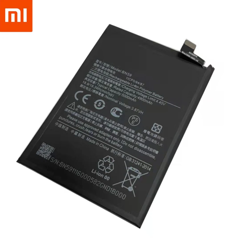 nokia mobile battery 2021New High Quality BN59 4900mAh Battery For Redmi Note10 Note 10 Pro 10S Note 10pro Global+Free Tools phone battery charger