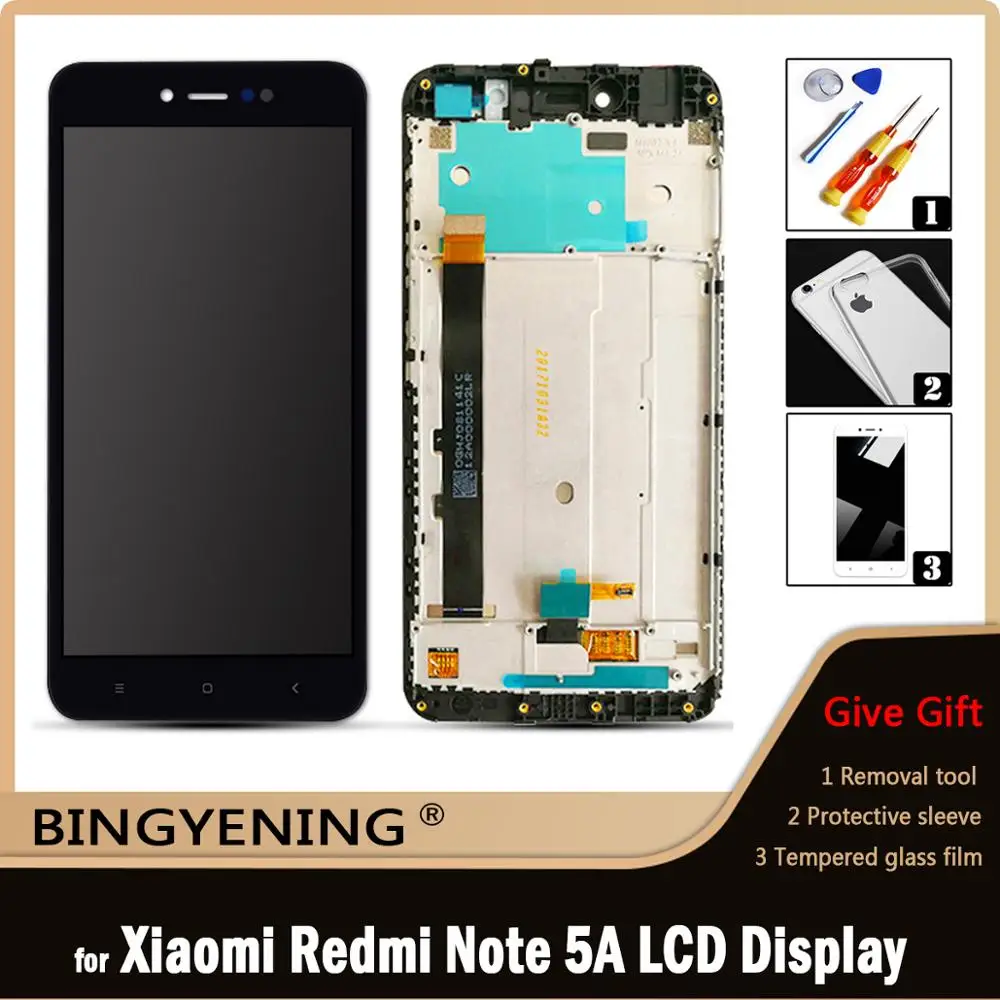 ЖК-дисплей с сенсорным дигитайзером в сборе для Xiaomi Redmi Note 5A MDG6 Prime MDG6S Y1 / Lite рамкой