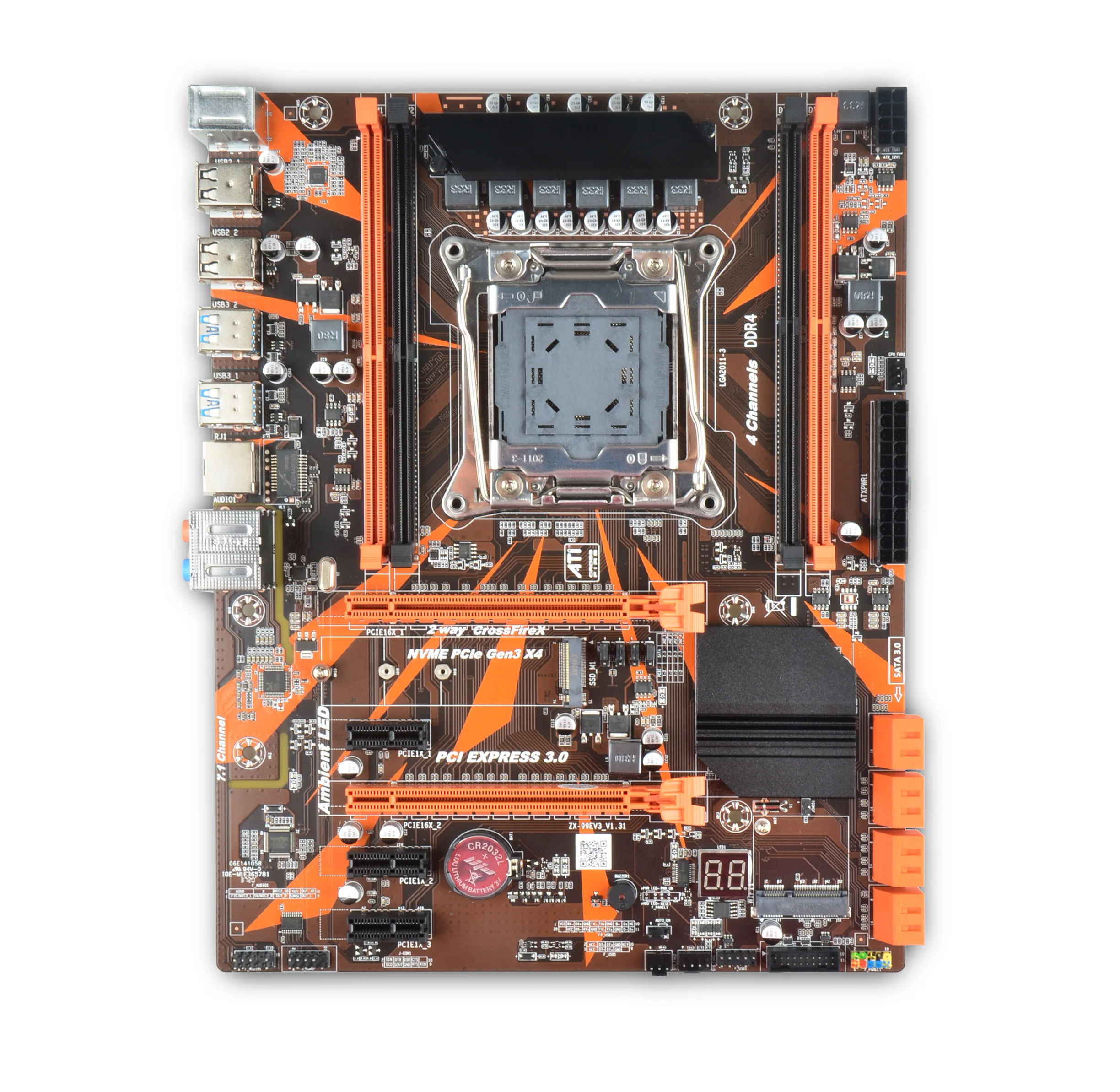 X99 Desktop motherboard LGA 2011-3 with M.2 NVME slot wifi