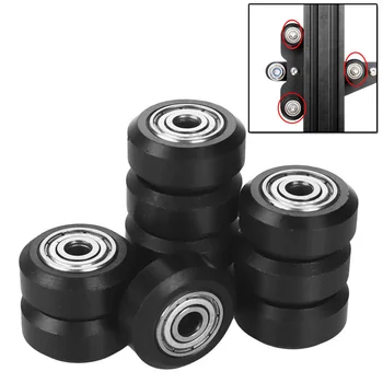 

5pcs Plastic Pulley Roller Bearing POM Big Wheel 5mm Replace Part For 3D Printer