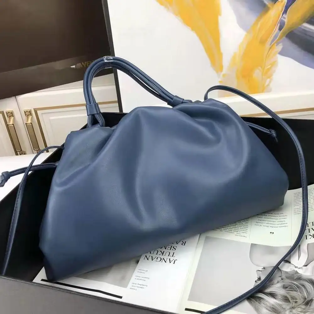 Blue Модный известный роскошный бренд стильные клатчи женские Сумки Большая вместительность pou ch Cloud Сумка Сумочка натуральная кожа дневной клатч - Цвет: Blue