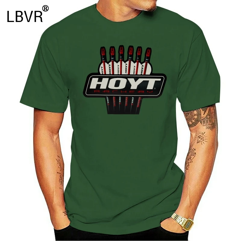 Men T shirt New Hoyt Archery Logo Black funny t-shirt novelty tshirt women | Мужская одежда