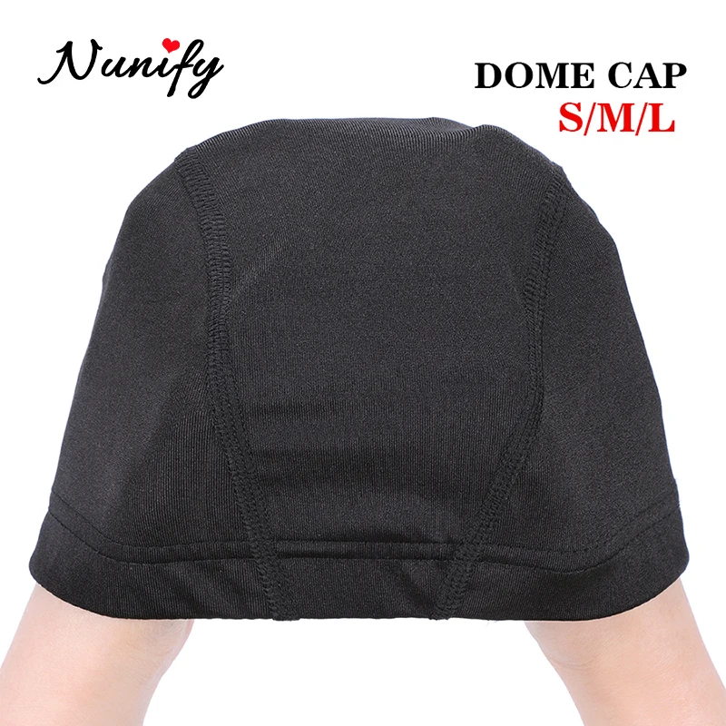 1PCS S M L Spandex Dome Cap For Bonnet Perruque Hairnet Dome Cap Swimming Wig Accessories wig caps hair nets